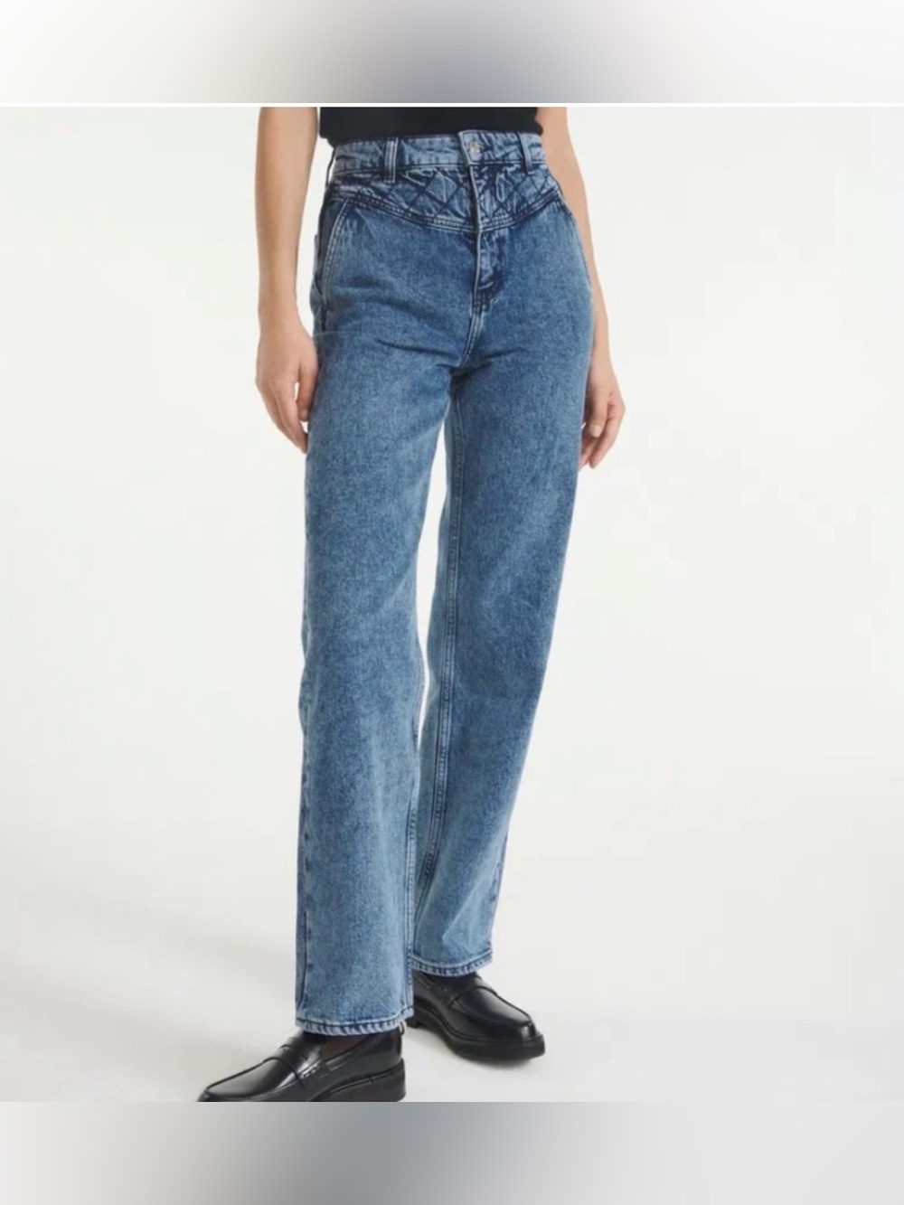The Kooples Naomy High Rise Wide Leg Jeans